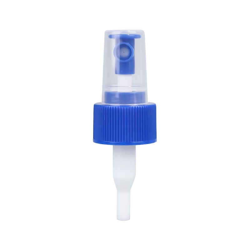 Blå liten fingerpumpsprutning